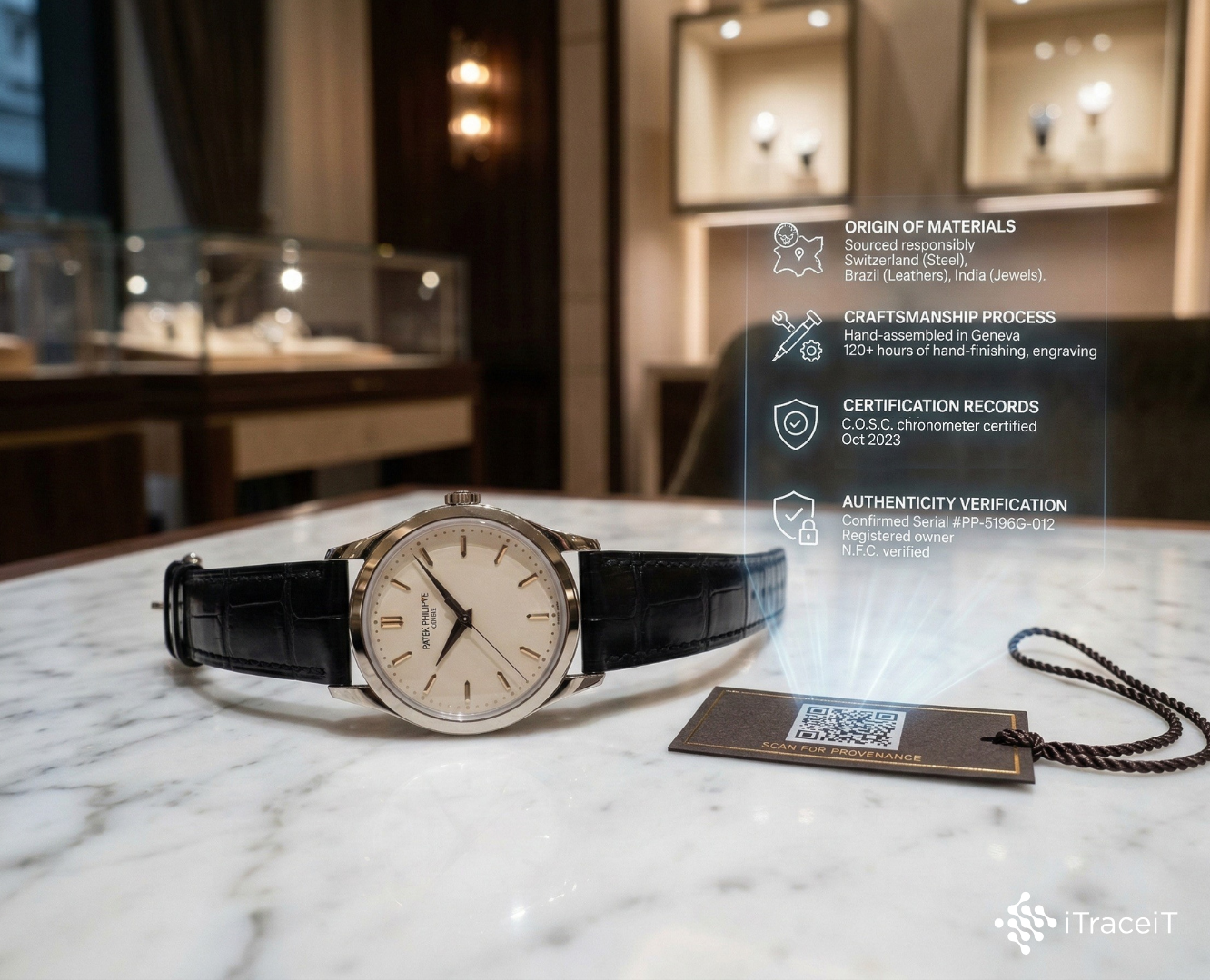 Luxury watches traceability